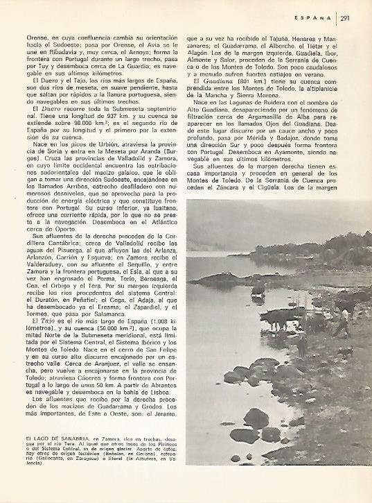 LAMINA 10952: Lago de Sanabria en Zamora