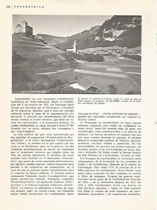 LAMINA 10960: Castillo de Gutenberg en Balzers Liechtenstein