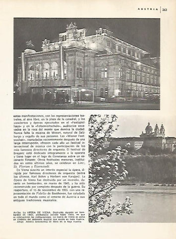 LAMINA 10962: Opera de Viena y Abadia de Melk