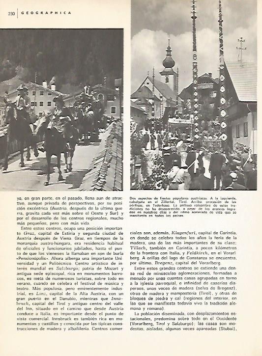 LAMINA 10970: Cabalgata en el Zillertal y Procesion de pertigas en Tederhaus