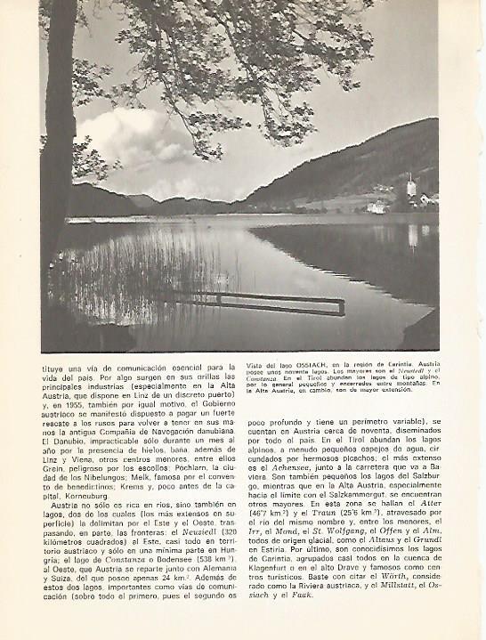 LAMINA 10972: Lago Ossiach Austria