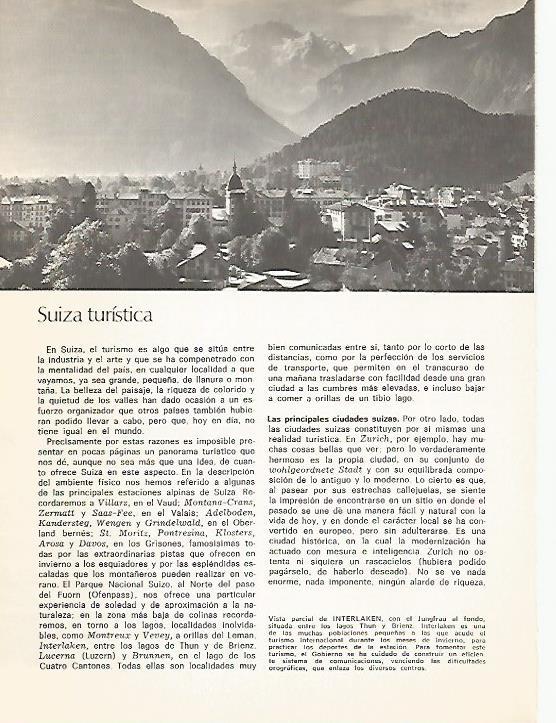 LAMINA 10977: Vista parcial dee Interlaken Suiza