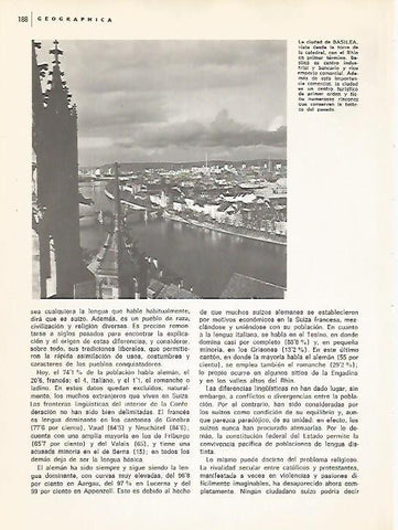 LAMINA 10987: Vista de Basilea Suiza