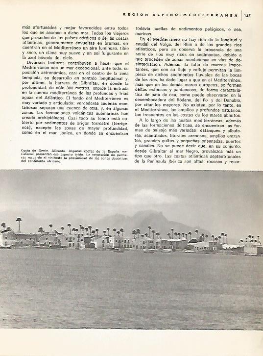 LAMINA 10996: Costa de Denia Alicante