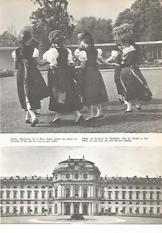 LAMINA 10999: La Residenz de Wurzburg y chicas de Alemania