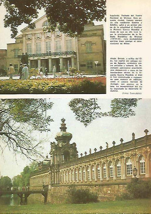 LAMINA 11004: Teatro Nacional de Weimar y Dresde Alemania