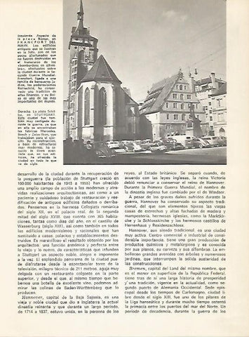 LAMINA 11009: Plaza Romer de Frankfurt y Plaza Schiler de Stuttgart