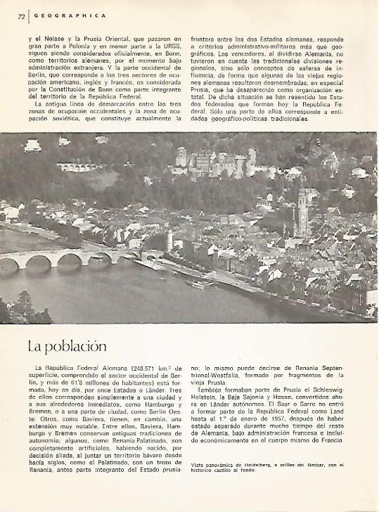 LAMINA 11012: Vista de Heildeberg Alemania