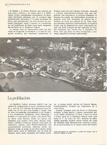 LAMINA 11012: Vista de Heildeberg Alemania