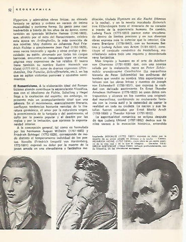 LAMINA 11018: Retratos de Novalis H. Heine y F. Nietzsche