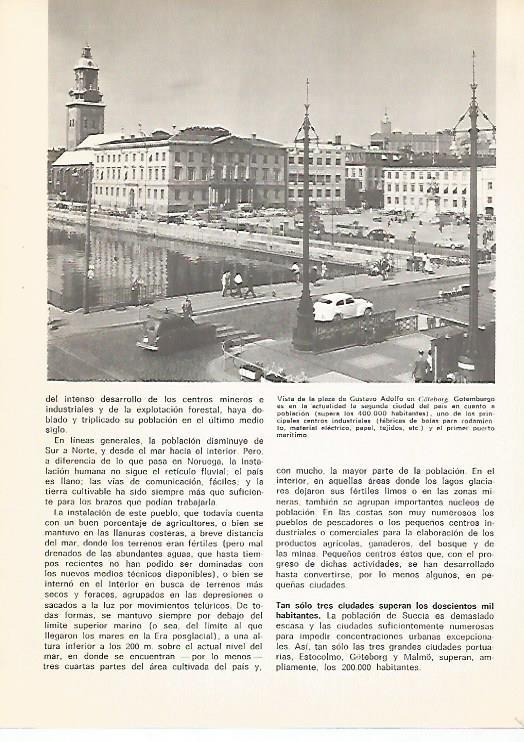 LAMINA 11031: Plaza de Gustavo Adolfo en Goteborg Suecia