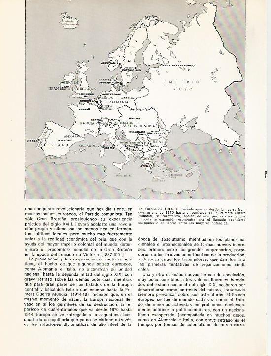 LAMINA 11044: Mapa de Europa en 1914