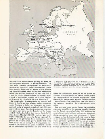 LAMINA 11044: Mapa de Europa en 1914