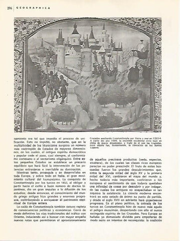 LAMINA 11045: Cruzados asediando Constantinopla en 1203