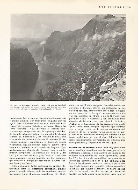 LAMINA 11081: Fiordo de Geiranger Noruega