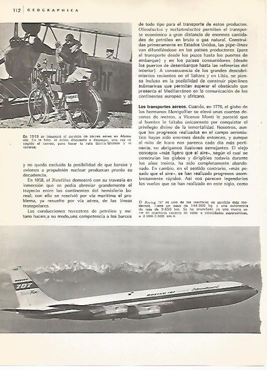 LAMINA 11090: Avion del correo aleman y Boeing 707