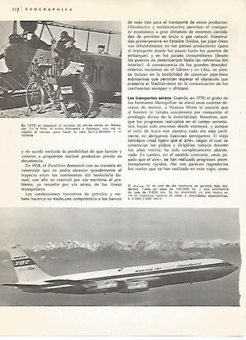 LAMINA 11090: Avion del correo aleman y Boeing 707
