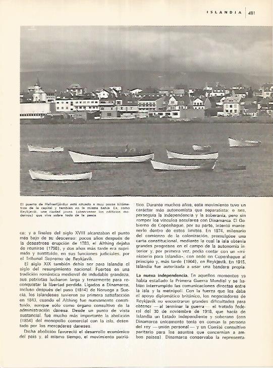 LAMINA 11107: Puerto de Hafnarfjordur Islandia