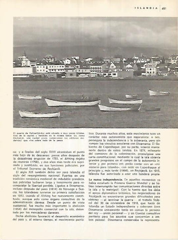 LAMINA 11107: Puerto de Hafnarfjordur Islandia