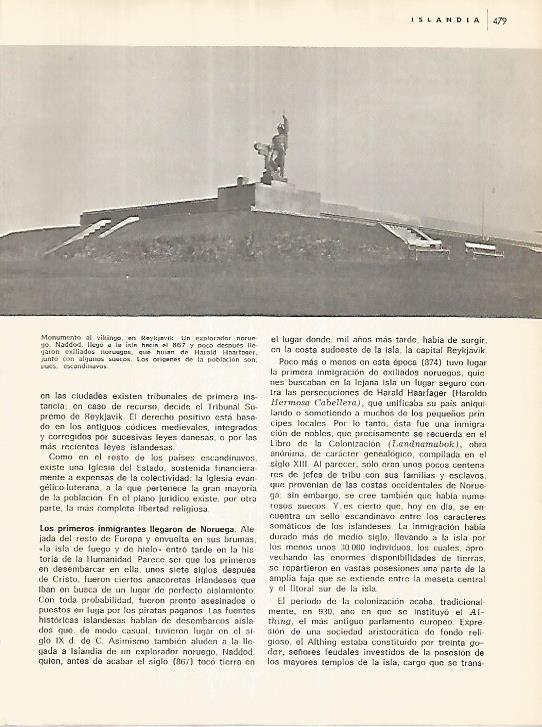 LAMINA 11109: Monumento al Vikingo en Reykjavik Islandia