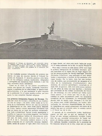 LAMINA 11109: Monumento al Vikingo en Reykjavik Islandia