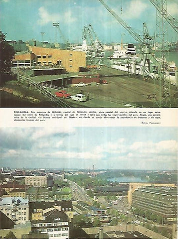 LAMINA 11139: Puerto y panoramica de Helsinki Finlandia