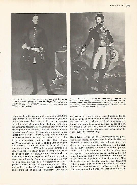 LAMINA 11146:  Carlos IX de Suecia y el mariscal Bernadotte