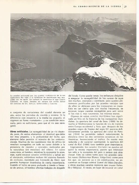 LAMINA 11159: El lago Cuatro Cantones en Suiza