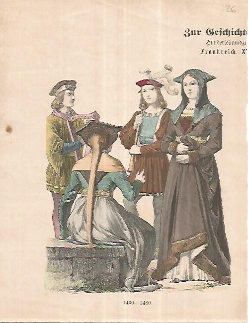 LAMINA 11167: Moda del 1460-1480