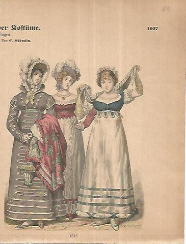 LAMINA 11179: Moda de 1818