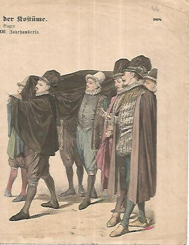 LAMINA 11186: Hombres de la Edad Moderna