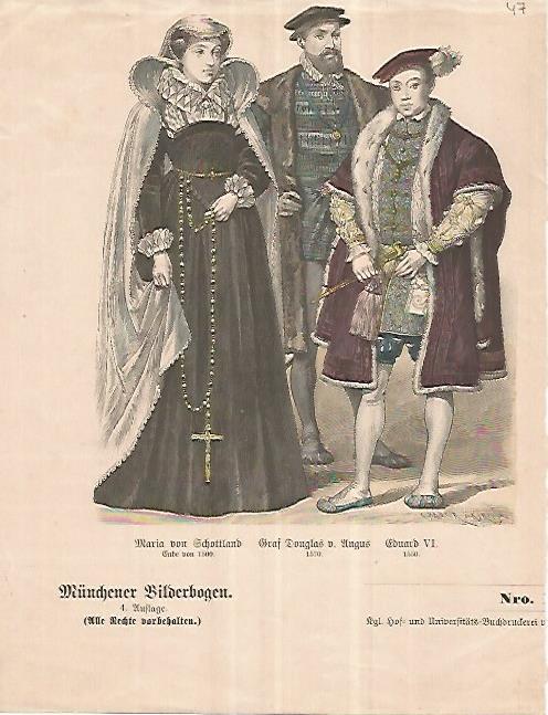 LAMINA 11190:  Douglas Ungus Eduardo VI y Maria von Echottland