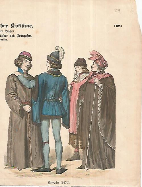 LAMINA 11193: Franceses de 1470