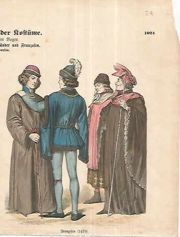 LAMINA 11193: Franceses de 1470