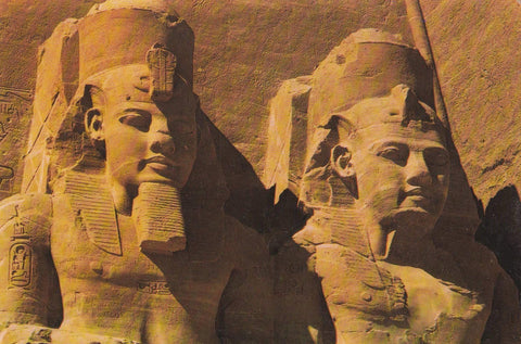 POSTAL B7426: EGIPTO: TEMPLO DE ABOU SIMBEL Y RAMSES II