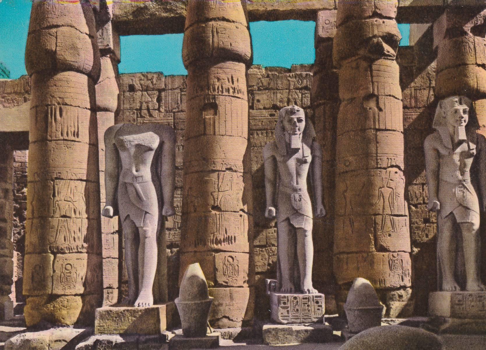 POSTAL B7431: EGIPTO: LUXOR. TEMPLO DE AMUN
