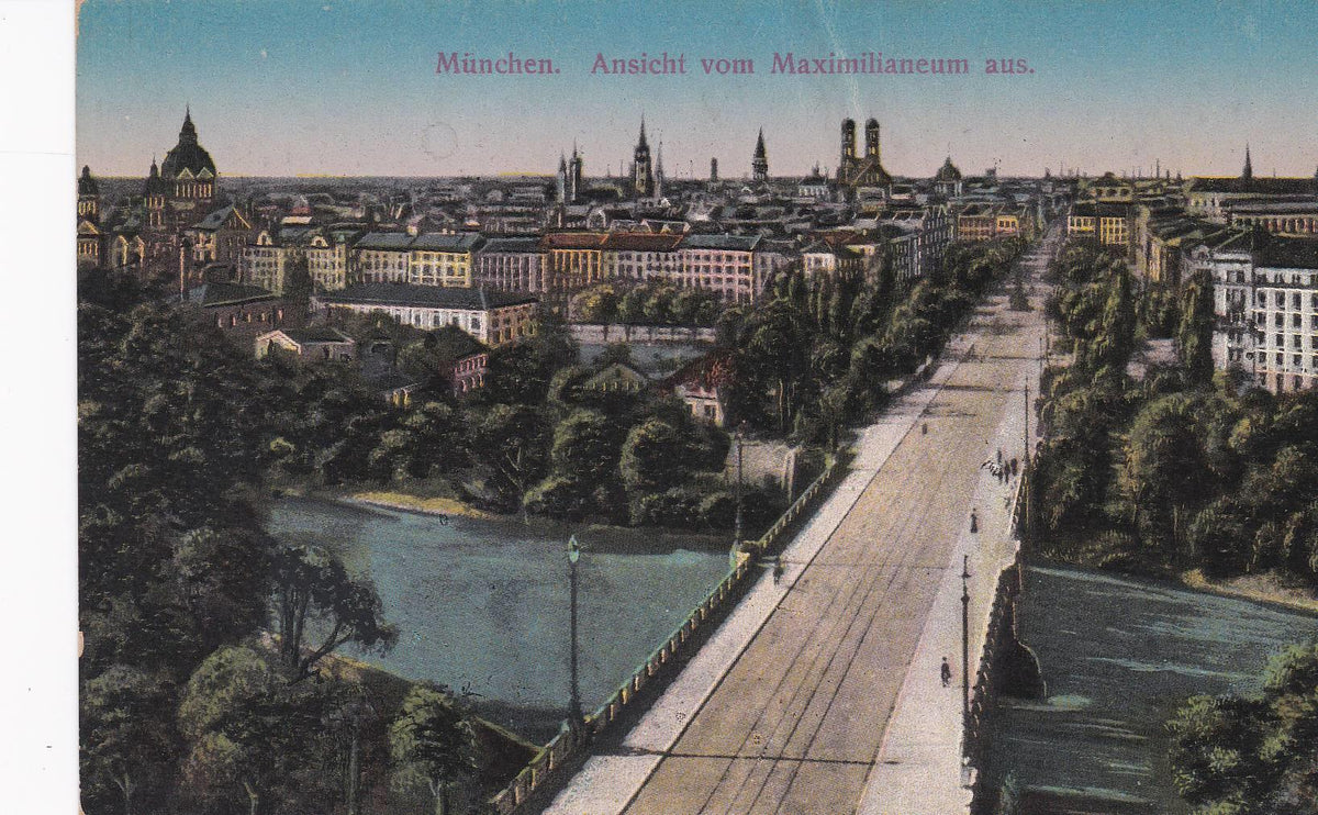 POSTAL B7447: MUNIC: AVENIDA DE MAXIMILIANO