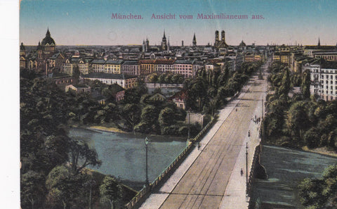 POSTAL B7447: MUNIC: AVENIDA DE MAXIMILIANO