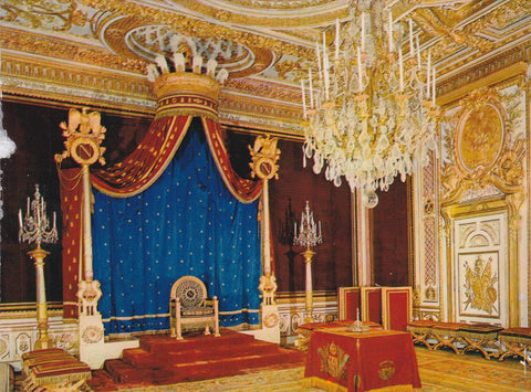 POSTAL B7455: FRANCIA: CASTILLO FONTAINEBLEAU. SALA DEL TRONO