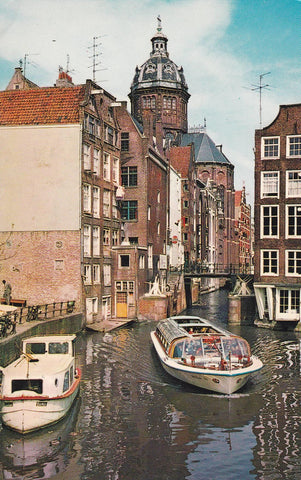 POSTAL B7466: HOLANDA: VISTA IGLESIA ST NICOLAS