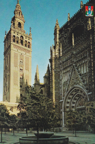 POSTAL B7486: SEVILLA: LA CATEDRAL Y LA GIRALDA