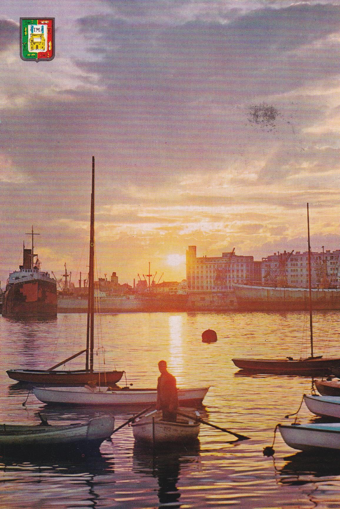 POSTAL B7503: MALAGA: ATARDECER