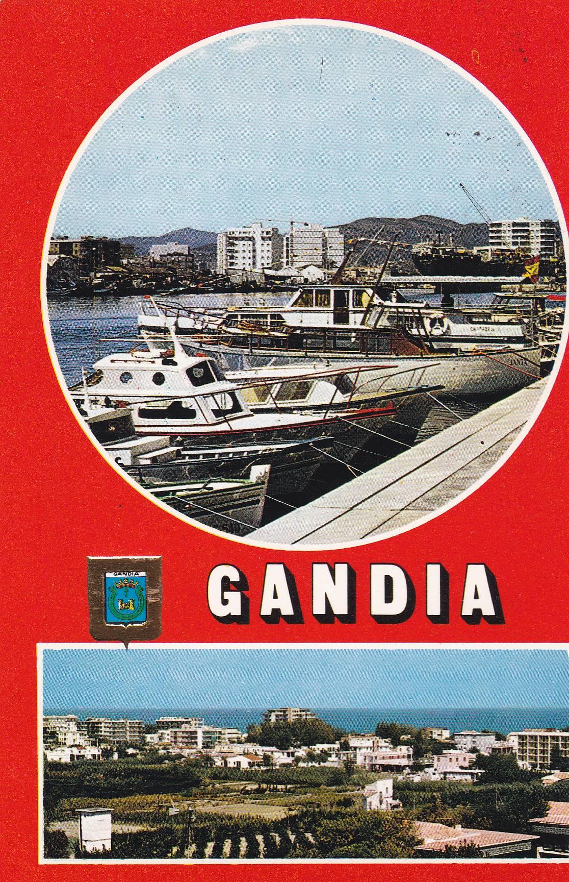 POSTAL B7505: VALENCIA: GANDIA