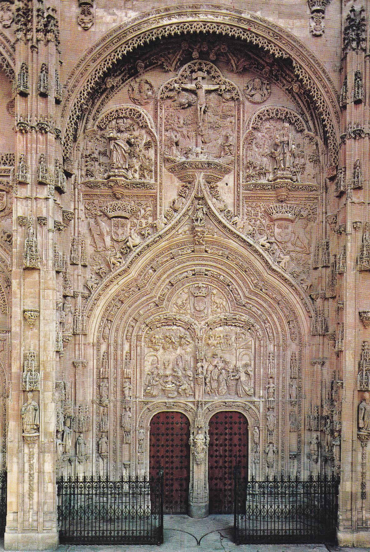 POSTAL B7527: SALAMANCA: PUERTA CATEDRAL NUEVA