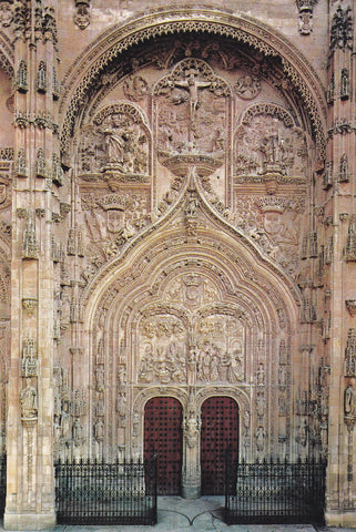 POSTAL B7527: SALAMANCA: PUERTA CATEDRAL NUEVA