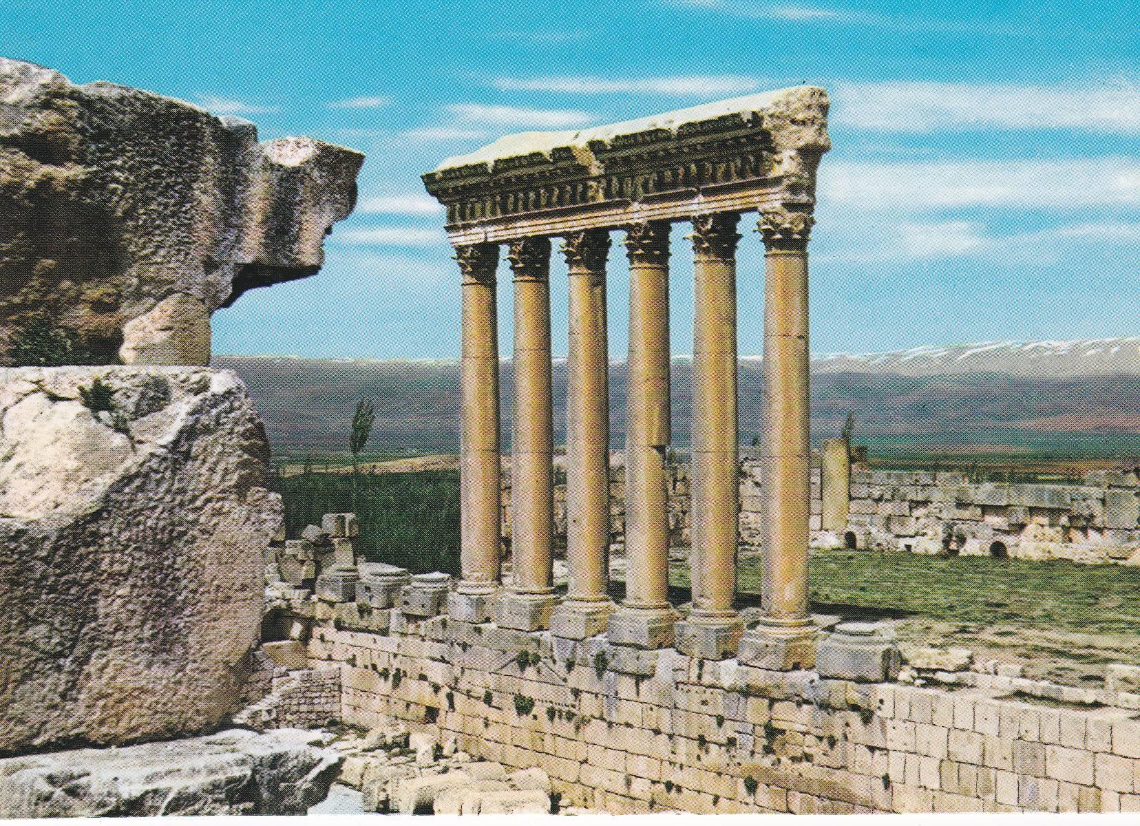 POSTAL B7549: LIBANO: BAALBECK. TEMPLO DE JUPITER
