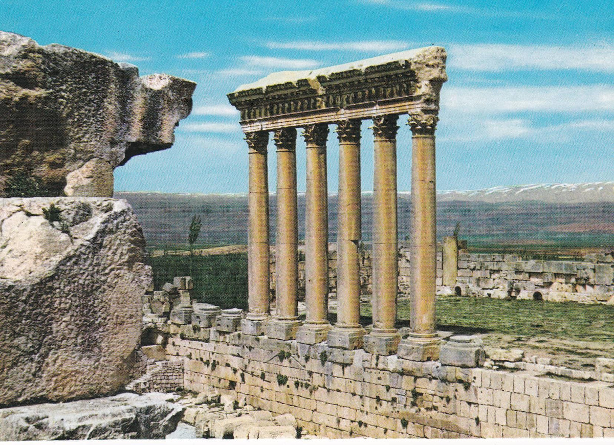 POSTAL B7549: LIBANO: BAALBECK. TEMPLO DE JUPITER