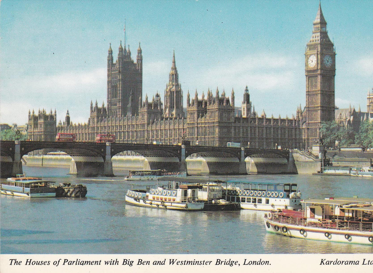 POSTAL B7552: LONDRES: PARLAMENTO Y BIG BEN