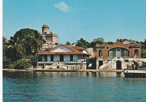 POSTAL B7570: CUBA: CASTILLO JAGUA EN BAHIA CIENFUEGOS