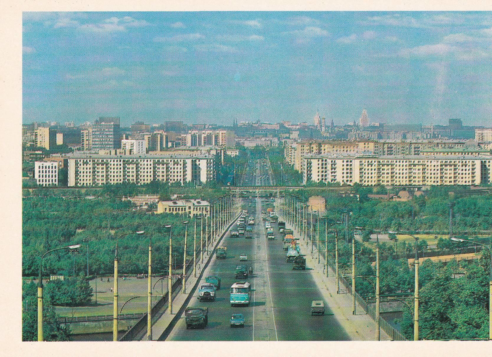 POSTAL B7593: MOSCU: AVENIDA KOMSOMOLSKI